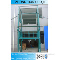Cargo/goods delivery equipment hydraulic guide rail lift platform with CE